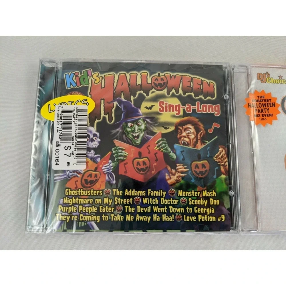 DJs Choice Kids Halloween Sing a Long October 31 Halloween Party CD Lot‎ Seal